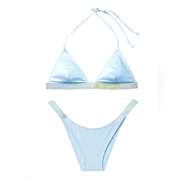 New! Victoria’s Secret triangle shine strap bikini 4713 - Picture 1 of 8